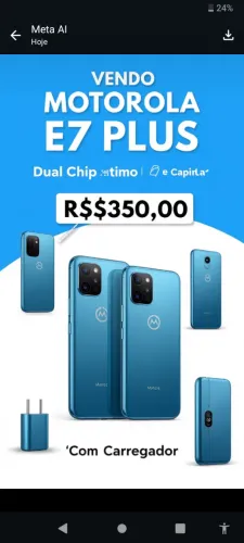 Motorola Moto E 7 Plus Azul