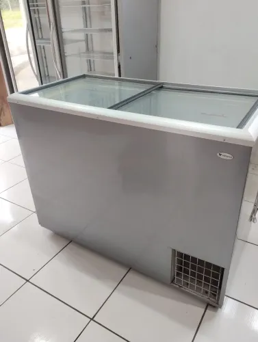 Freezer expositor 2 tampas de vidro 220v 392Lts Venax