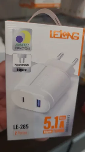 FONTE DUPLA COM USB MAIS TIPO C 2 EM 1
