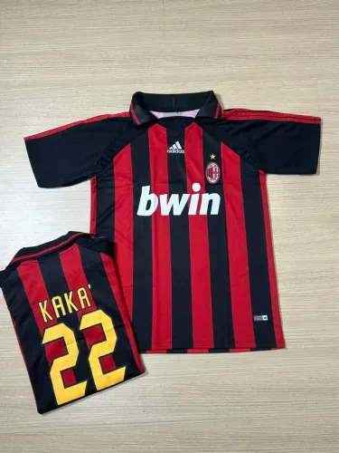 Camisa Retrô Milan Kaká 2006/07 Vermelha - Home Final Champions League