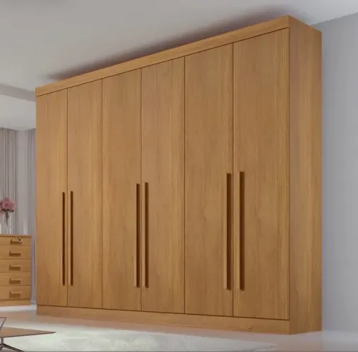 Guarda Roupa Imperial Alto Padrão 6 Portas Cinamomo