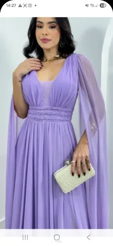 Vestido grecia lavanda.