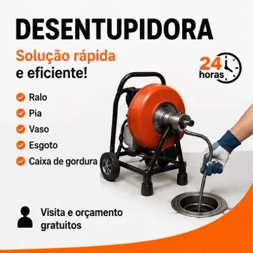 Desentupimento de Pia, Ralo, Vaso e Esgoto | Orçamento