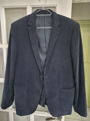 Blazer masculino em veludo, tam. M, impecável