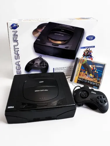 Sega Saturn preto V1 Americano Frete Gratis!!