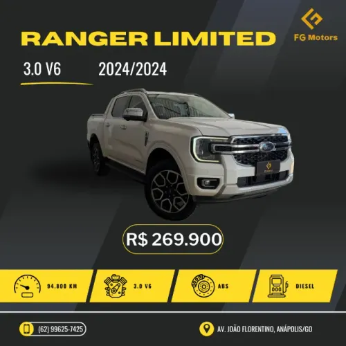 Ford Ranger Limited+ 3.0 V6 4X4 CD TB DIE AUT 2024