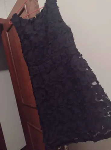 Vestido preto renda 
