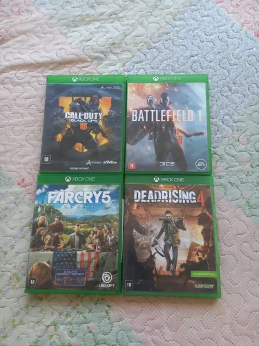 JOGOS ORIGINAIS XBOX ONE, LOTE COM 4<br><br>? R$ 250 nos 4 jogos!