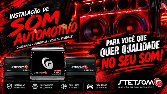 INSTALAÇÃO DE SOM AUTOMOTIVO E RESIDÊNCIAL