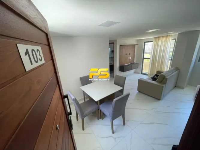 Apartamento com 2 dormitórios para alugar, 60 m² por R$ 4.200,00/mês - Cabo Branco - João