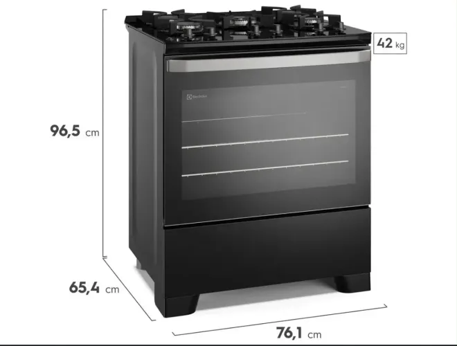 Fogão Electrolux FE5GP, Bivolt, de vidro temperado tipo cook top