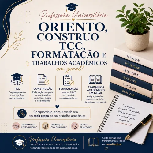 Trabalhos acadêmicos em geral.