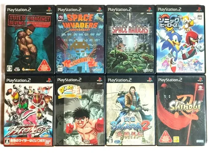 Lote PS2 - 8 Jogos - Original Japonês Completo