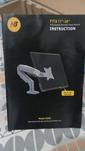 Suporte de Mesa Articulado para Monitor de 17" a 32" North Bayou, Ajuste com Pistão a Gás