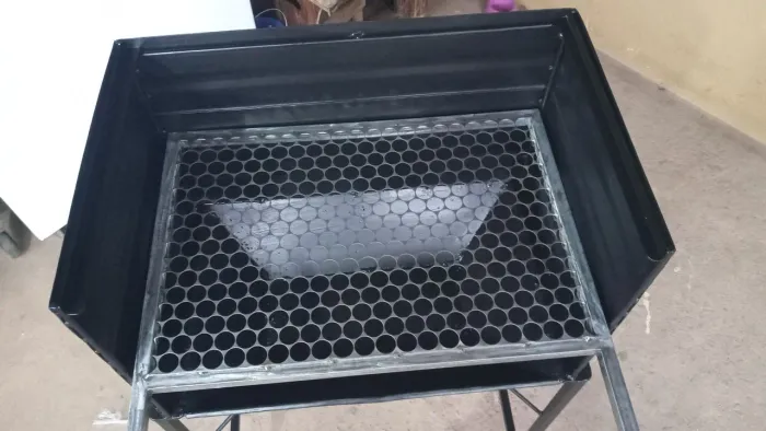 Churrasqueira nova, material reforçado grelha com tela moeda em inox *