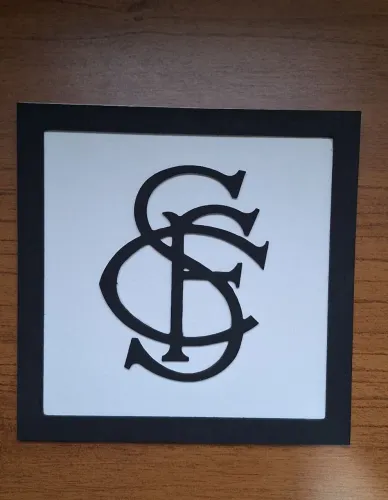 (3) Mini Quadros - Santos F.C MDF