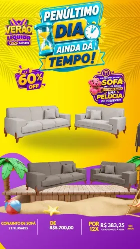 SOFÁ MILÃO 2 E 3 LUGARES