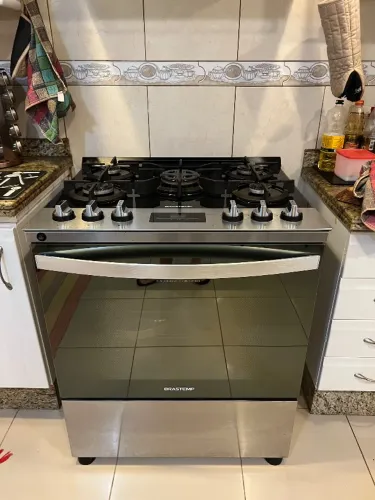 Fogão Brastemp 5 bocas - Mesa de Vidro
