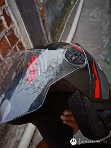 Capacete aberto tamanho 58 novo