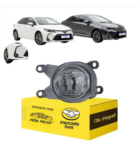 Farol Milha Cibié Toyota Corolla 2020 21 22 23 A 2026 Led Ld Cristal