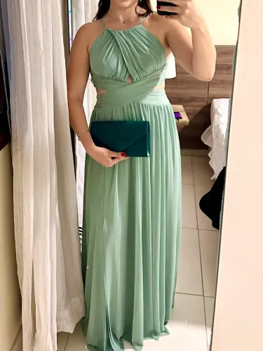 Vestido Festa Verde Oliva