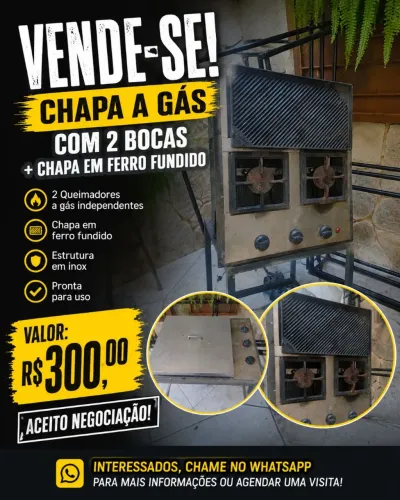 Chapa a gás 