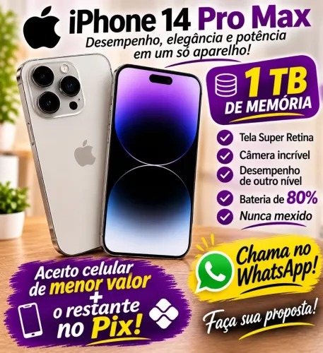 Vendo iPhone 14 Pro Max 1TB ARMAZENAMENTO