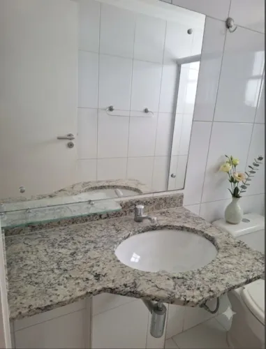 Pia de banheiro com cuba porcelana