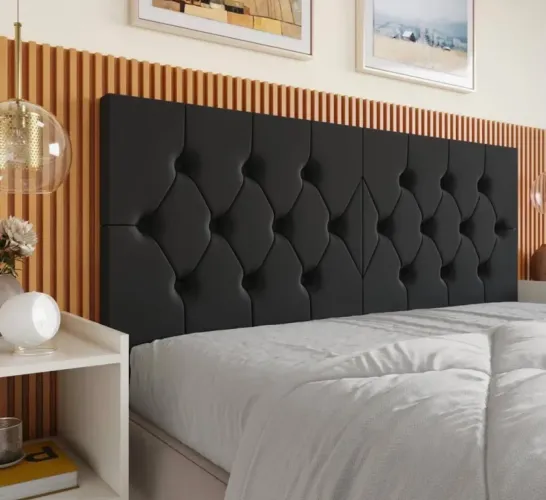 Cama casal com cabeceira