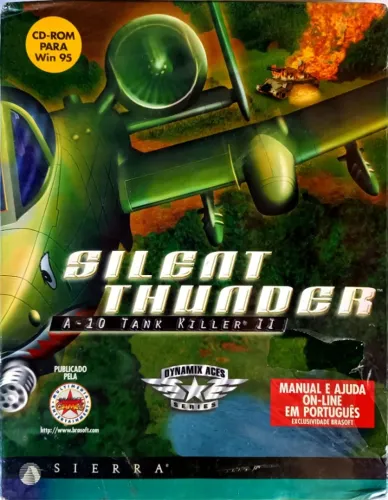 cd de jogo silent thunder a-10 tank killer 2 manual português lacrado 140cx
