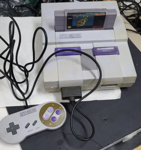 Super Nintendo Fat Com Controle Original E Fonte