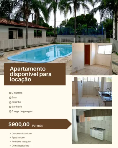 Apartamento disponível para locação
