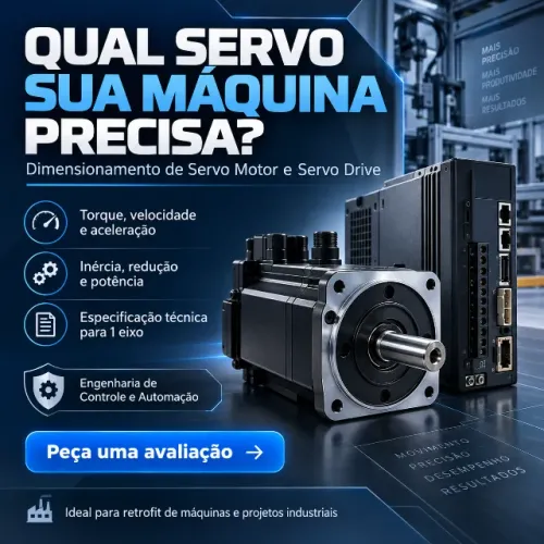 Dimensionamento de Servo Motor e Servo Drive Industrial