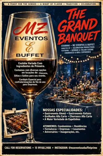 O melhor serviço de buffet para confraternizações.