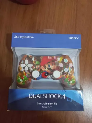 Controle PS4 versão Mario / Novo
