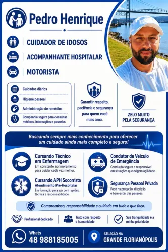 Cuidador de Idosos | Acompanhante Hospitalar