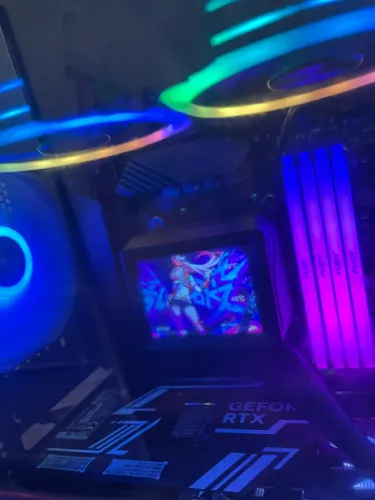 Memória DDR4 Kingston Fury Beast, RGB, 16GB(x2 8GB), 3200MHz, Black, KF432C16BB2A/8 ARGB