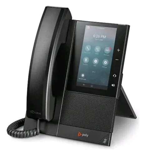 Telefone De mesa Poly CCx 500 com acessórios Preto 