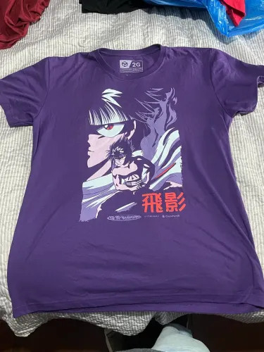 camiseta yu yu hakusho hiei roxa 2g