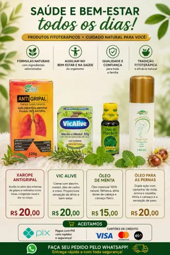 Kit de produtos fitoterápicos.