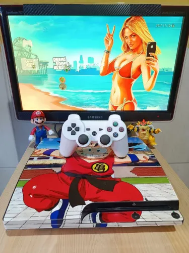 Ps3 slim + 2 controles!!!! Desblok com garantia!