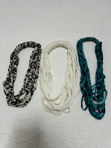 3 colares de malha