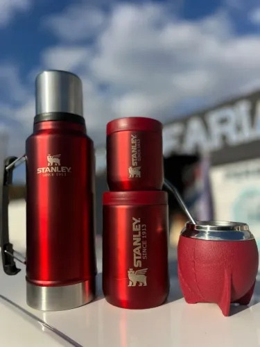Kit garrafa térmica novo
