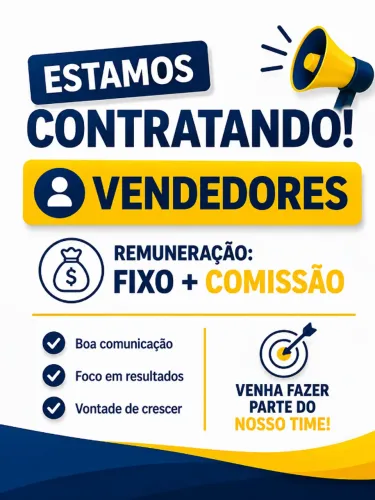Vagas para vendedores