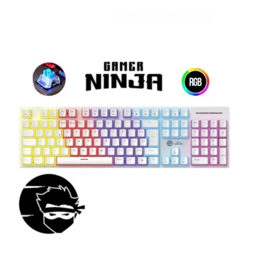 Teclado Mecânico Gamer Leap Pudim Switch Blue Abnt2