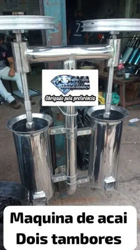 Máquina de açaí tambor duplo