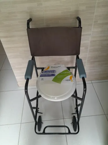 Cadeira de rodas p/ banho em 05x no cartão.