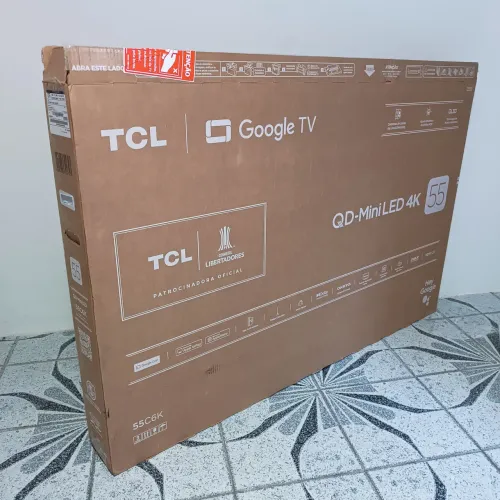 Caixa Vazia Original TV TCL 55C6K 55" com isopor original