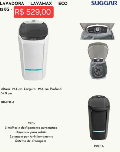Lavadora Lavamax Eco 15k (leia a descrição)