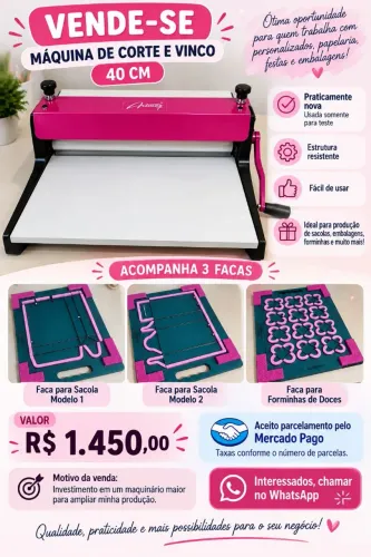 Máquina de corte e vinco